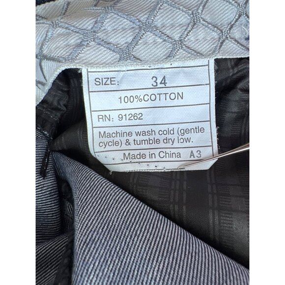 Enzo Denim Jeans Size 34 Dark Wash Straight Leg Casual Dark Wash Cotton Western - Picture 6 of 7